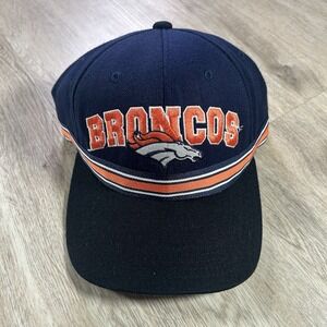 VTG Starter Denver Broncos Strapback Hat NFL Football Blue Cap‎